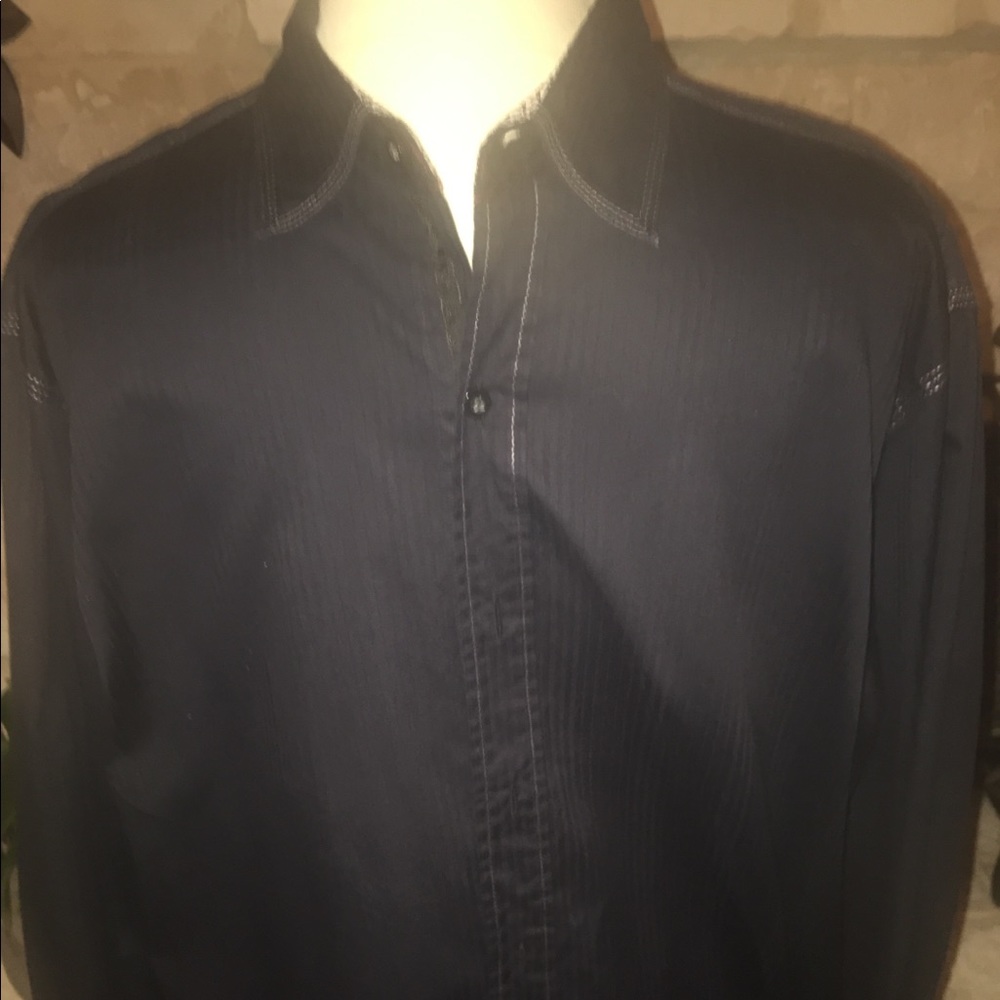 Men’s large Italia dark blue long sleeve shirt